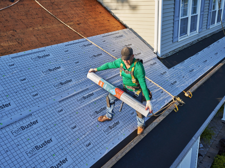 Roof underlayment installation